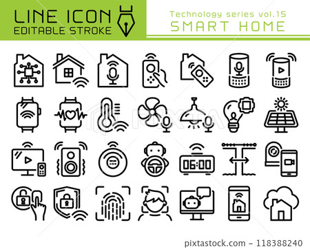 Line icon技術系列第15期 智慧家居 118388240