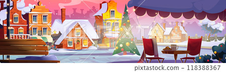 Old European city square on Christmas Old European city square on Christmas 118388367