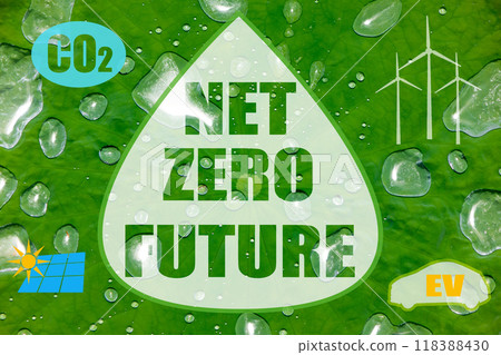 Concept of NET ZERO FUTURE 118388430