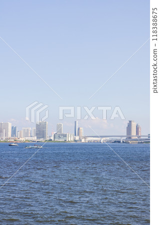 View of Odaiba from Takeshiba Pier 118388675