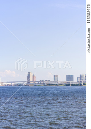 View of Odaiba from Takeshiba Pier 118388676