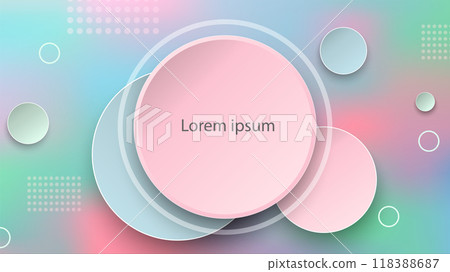 Abstract Geometric Design with Soft Pastel Gradient Abstract Geometric Design with Soft Pastel Gradient 118388687
