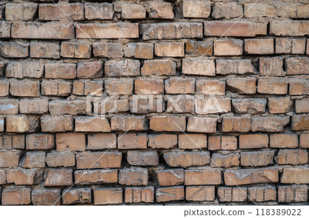 Wide texture of the brick wall background. Wide texture of the brick wall background. 118389022