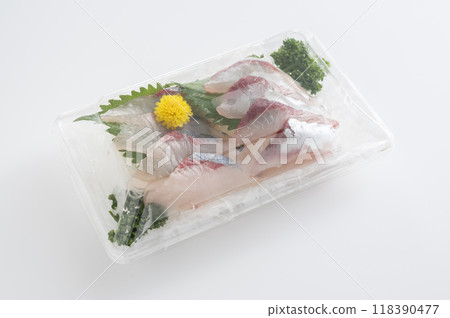 Packed striped jack sashimi 118390477
