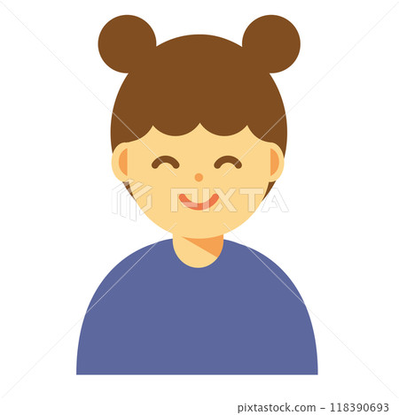 Illustration of a smiling woman 118390693