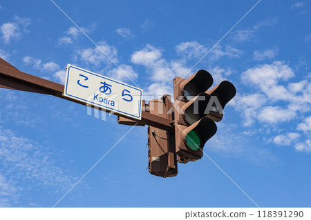 山形縣坂田市國道7號線小荒十字路口紅綠燈 118391290