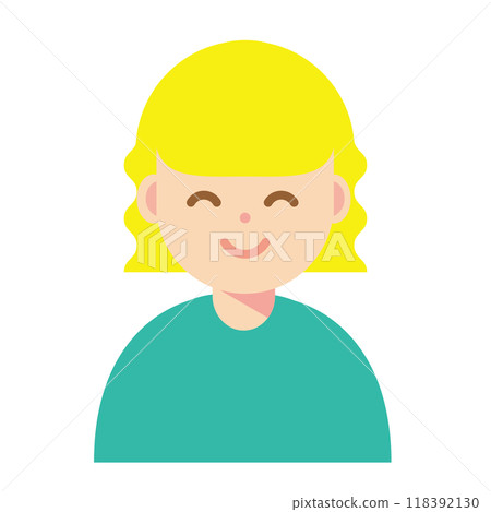 一個微笑的女人的插圖 118392130