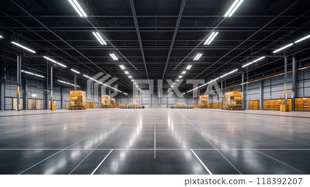 Large modern empty storehouse 118392207