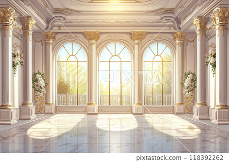 Palace interior background castle hall Palace interior background castle hall 118392262