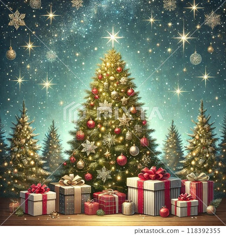 Glitter christmas decoration Glitter christmas decoration 118392355