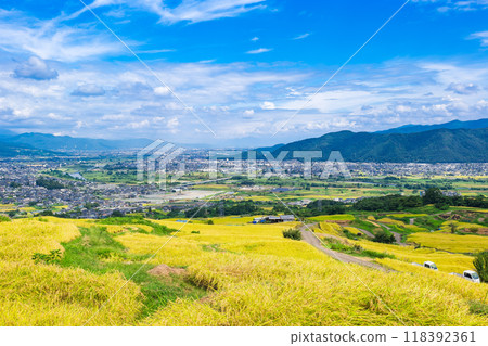 秋天的信州:小畠梯田和千曲町 秋天的信州:小畠梯田和千曲町 118392361