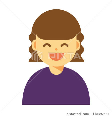 微笑的女人圖標 118392385