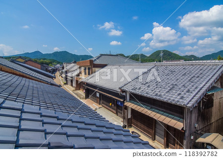 《關宿、中町的街景》從長石亭展望台眺望的景色 118392782