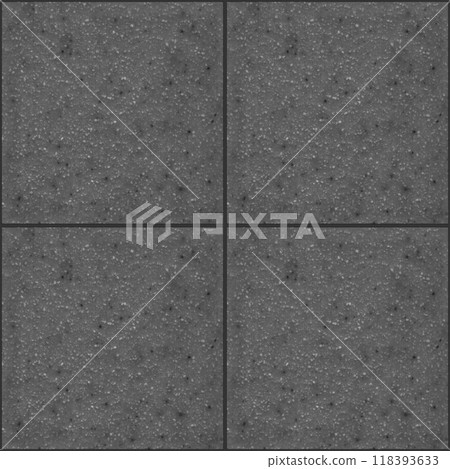 Quartz black white square seamless ceramic mosaic tile and pattern useful as background or texture 118393633
