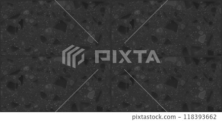 Quartz black white rectangle seamless ceramic mosaic tile and pattern useful as background or texture Quartz black white rectangle seamless ceramic mosaic tile and pattern useful as background or texture 118393662