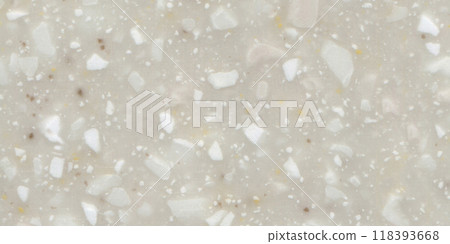 Quartz beige rectangle seamless ceramic mosaic tile and pattern useful as background or texture 118393668