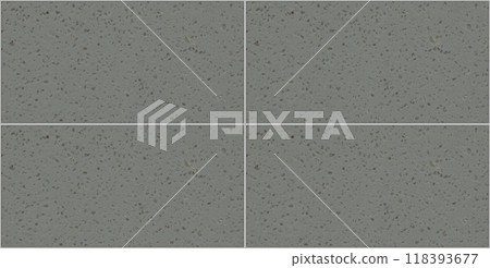 Quartz gray rectangle seamless ceramic mosaic tile and pattern useful as background or texture 118393677
