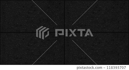 Quartz black white rectangle seamless ceramic mosaic tile and pattern useful as background or texture 118393707