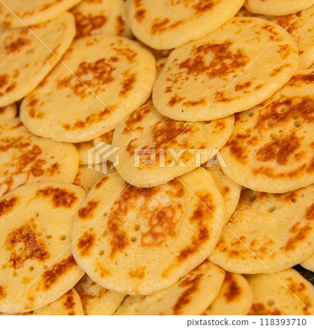 Close up Cocktail Blinis or mini blinis Close up Cocktail Blinis or mini blinis 118393710