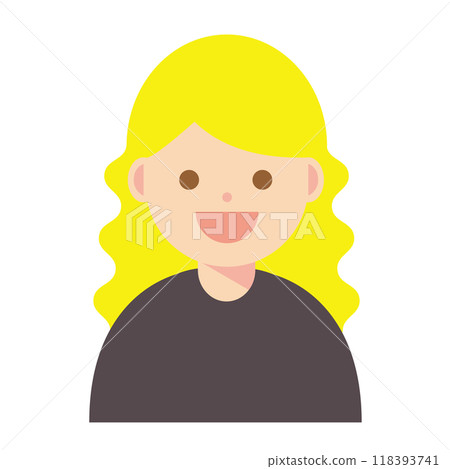 Illustration of a smiling woman Illustration of a smiling woman 118393741
