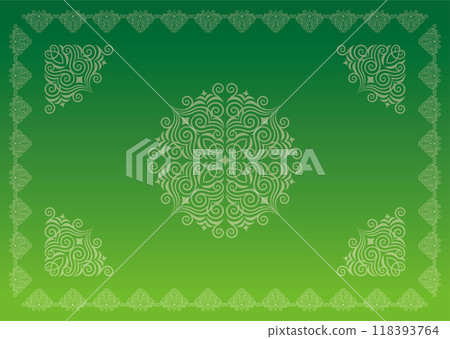 Classic, elegant and gorgeous decorative frame, gradient green Classic, elegant and gorgeous decorative frame, gradient green 118393764