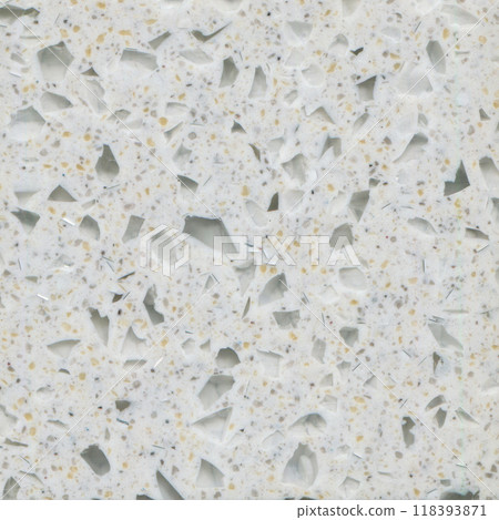 Quartz gray square seamless ceramic mosaic tile and pattern useful as background or texture 118393871