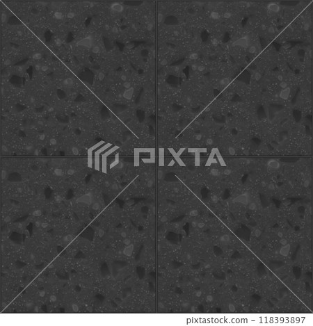 Quartz black white square seamless ceramic mosaic tile and pattern useful as background or texture Quartz black white square seamless ceramic mosaic tile and pattern useful as background or texture 118393897