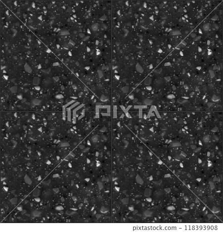Quartz black white square seamless ceramic mosaic tile and pattern useful as background or texture Quartz black white square seamless ceramic mosaic tile and pattern useful as background or texture 118393908