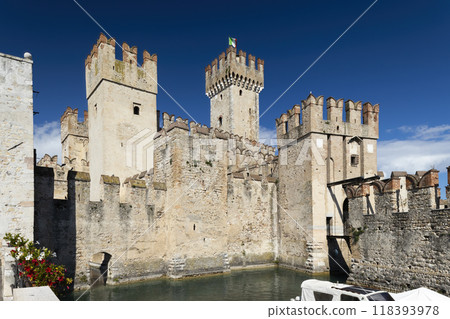 Sirmione castle, Lake Garda, Lombardy region, Italy 118393978