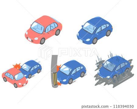 轎車相撞 車淹 轎車相撞 車淹 118394030