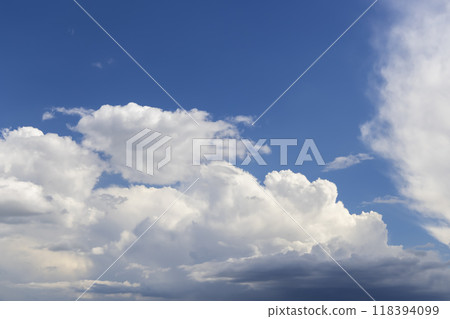 blue sky with clouds as background 118394099