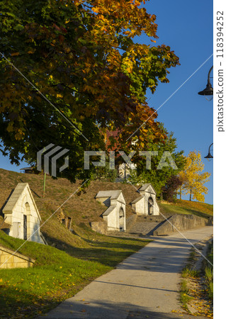 Traditional wine cellars in Tolcsva, Great Plain, North Hungary Traditional wine cellars in Tolcsva, Great Plain, North Hungary 118394252