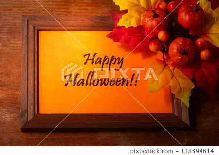 Halloween/Happy Halloween!! title frame Halloween/Happy Halloween!! title frame 118394614