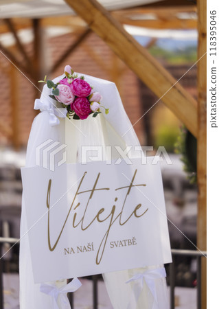 welcome to our wedding in Czech language welcome to our wedding in Czech language 118395046