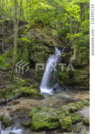 Hajsky waterfall, National Park Slovak Paradise, Slovakia 118395119