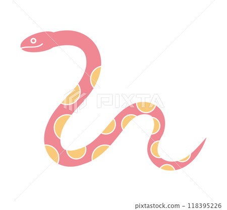 Cute snake illustration in profile Cute snake illustration in profile 118395226