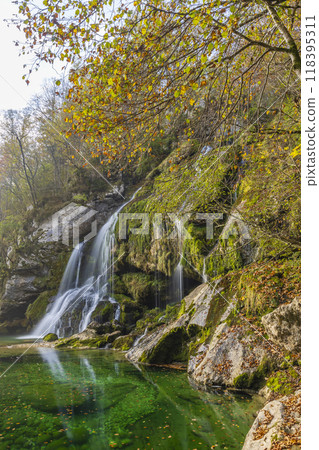 Waterfall Virje (Slap Virje), Triglavski national park, Slovenia 118395311