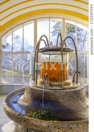 New spring in Frantiskovy lazne spa, UNESCO World Heritage Site, Western Bohemia, Czech Republic New spring in Frantiskovy lazne spa, UNESCO World Heritage Site, Western Bohemia, Czech Republic 118395454