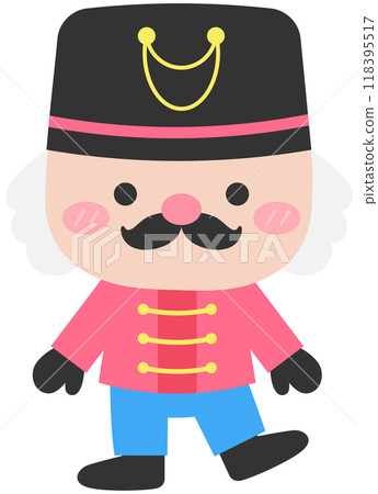 Hand drawn flat christmas nutcrackers Hand drawn flat christmas nutcrackers 118395517