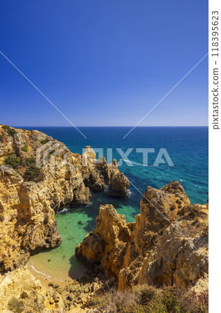 coast of Algarve near Lagos, Portugal 118395623