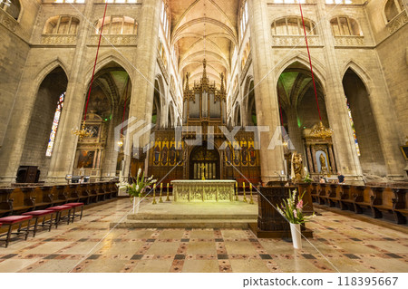 Auch Cathedral (Cathedrale Sainte-Marie d Auch), UNESCO site, Midi-Pyrenees, France 118395667