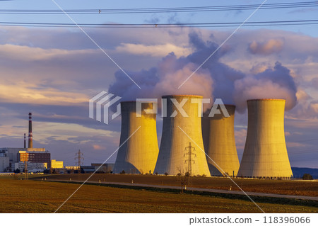 Nuclear power station Dukovany, Vysocina region, Czech republic 118396066