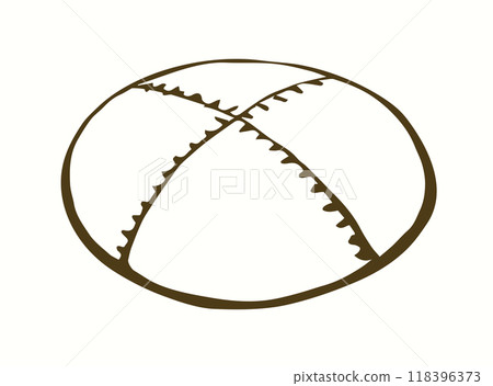 Vector drawing. Jewish clothing yarmulke 118396373