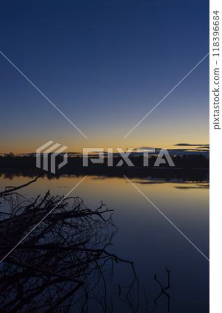 Typical autumn landscape in Trebonsko region in Southern Bohemia, Czech Republic 118396684