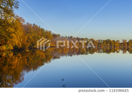 Typical autumn landscape in Trebonsko region in Southern Bohemia, Czech Republic Typical autumn landscape in Trebonsko region in Southern Bohemia, Czech Republic 118396685