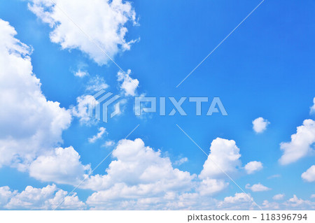 Summer blue sky and clouds Summer blue sky and clouds 118396794