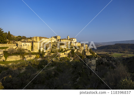 Gordes small medieval town in Provence, Luberon, Vaucluse, France Gordes small medieval town in Provence, Luberon, Vaucluse, France 118396837