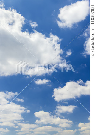 blue sky with clouds as background 118397031