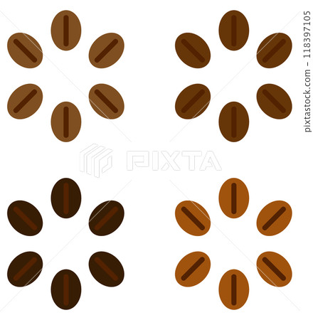 烘焙咖啡豆以製作美味咖啡的插圖 118397105