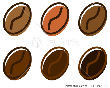 烘焙咖啡豆以製作美味咖啡的插圖 118397106